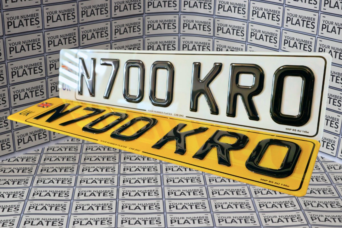3d raised gel number plates for UK vehicles