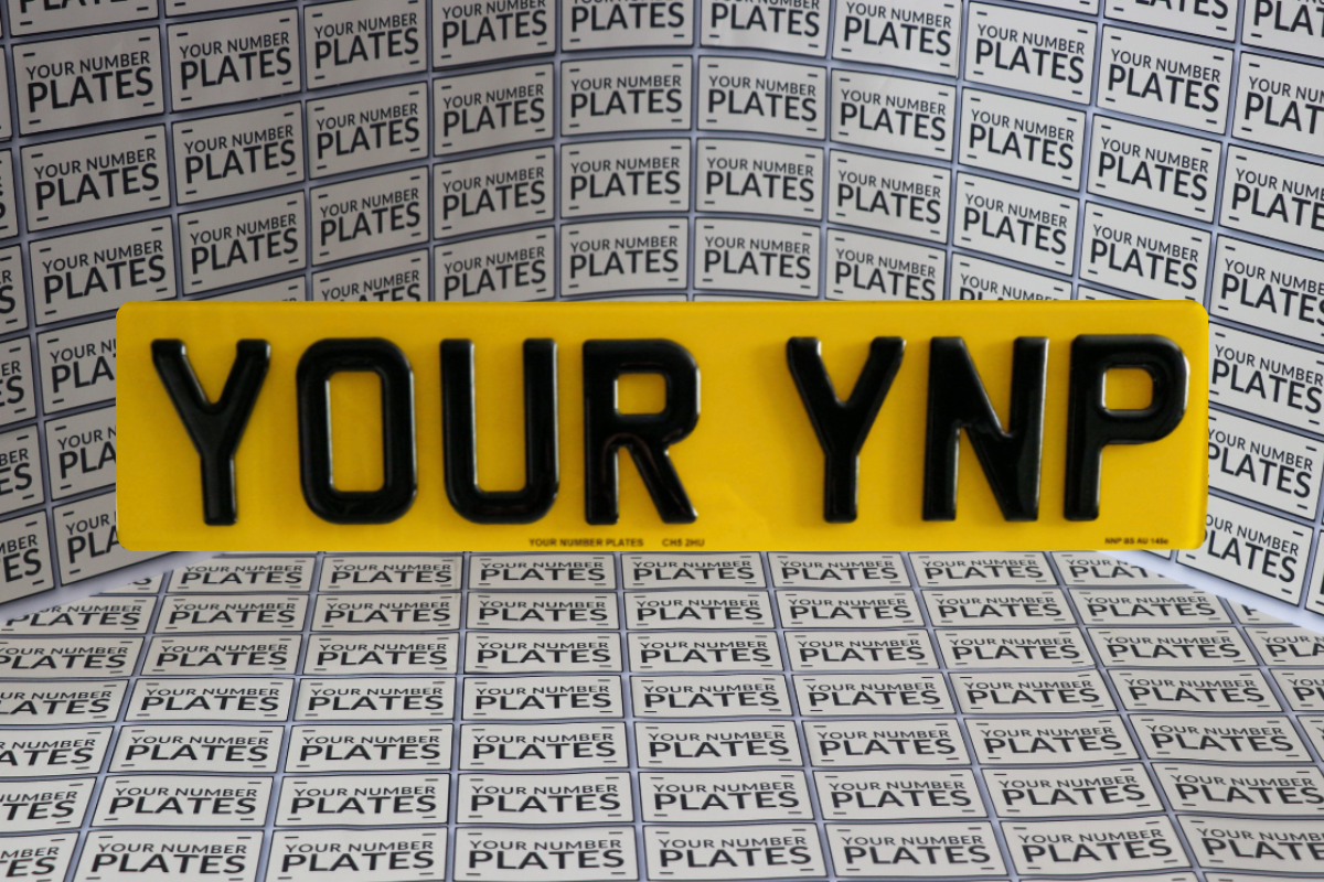 4D gel number plate rear