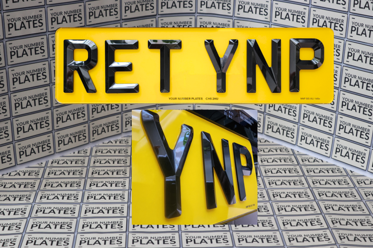 premium acrylic retro plates with bevelled digits