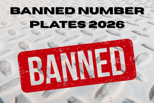 DVLA Banned Number Plates 2026