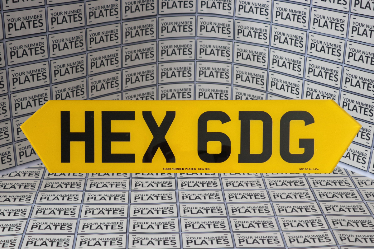 Hex Style Number Plates