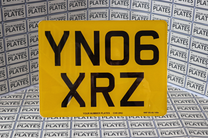 Motorbike Replacement Number Plate