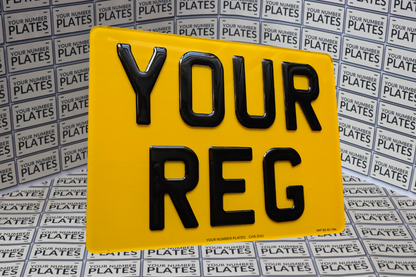 11x8 Square Rear Number Plate 284x210mm