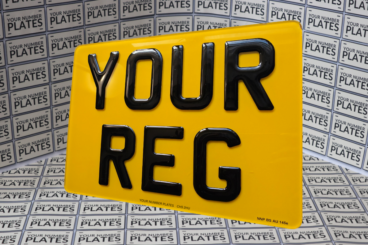 11x8 Square Rear Number Plate 284x210mm