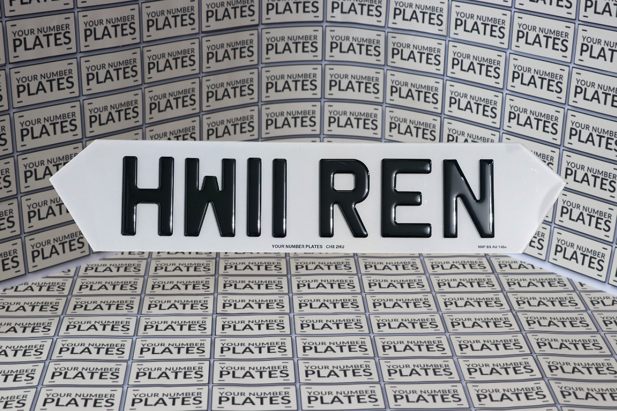 Hex Style Number Plates