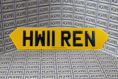 Hex Style Number Plates