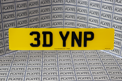 3D Gel Number Plates