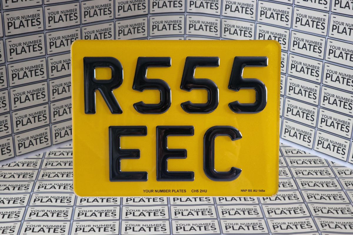 Motorbike Replacement Number Plate