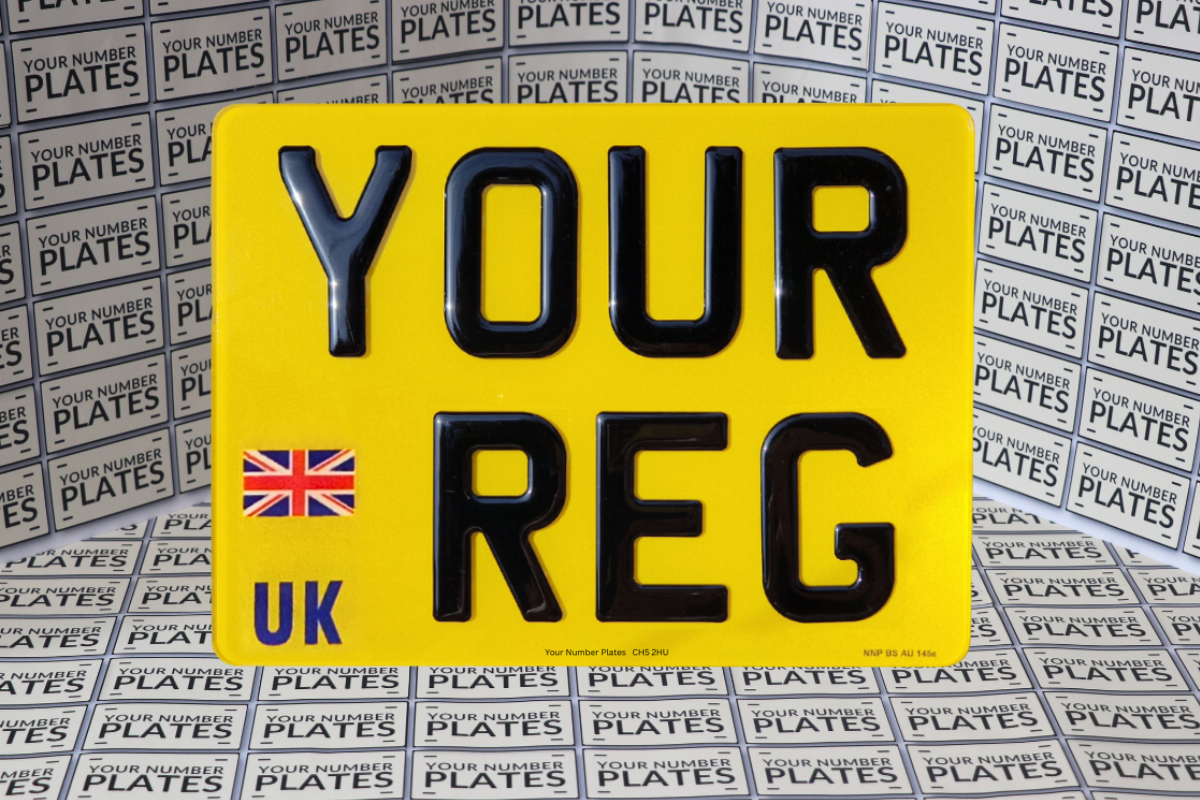 Motorbike Replacement Number Plate