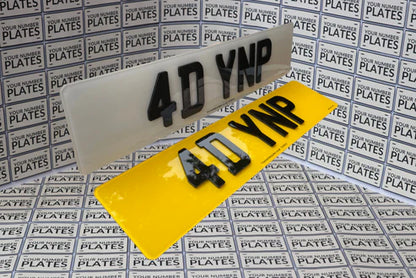 4D Acrylic Number Plates