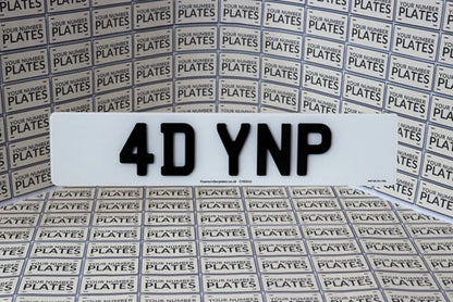 4D Acrylic Number Plates