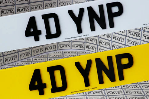 4D Acrylic Number Plates