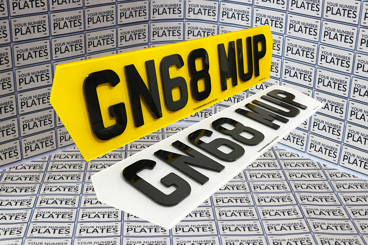 Lambo Style Number Plates