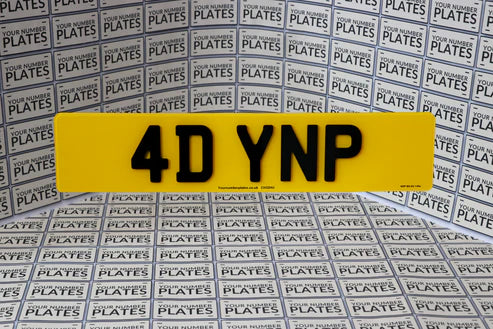 4D Acrylic Number Plates