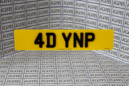 4D Acrylic Number Plates