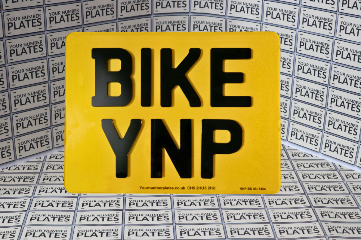 Motorbike Replacement Number Plate