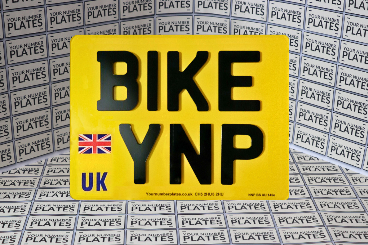 Motorbike Replacement Number Plate