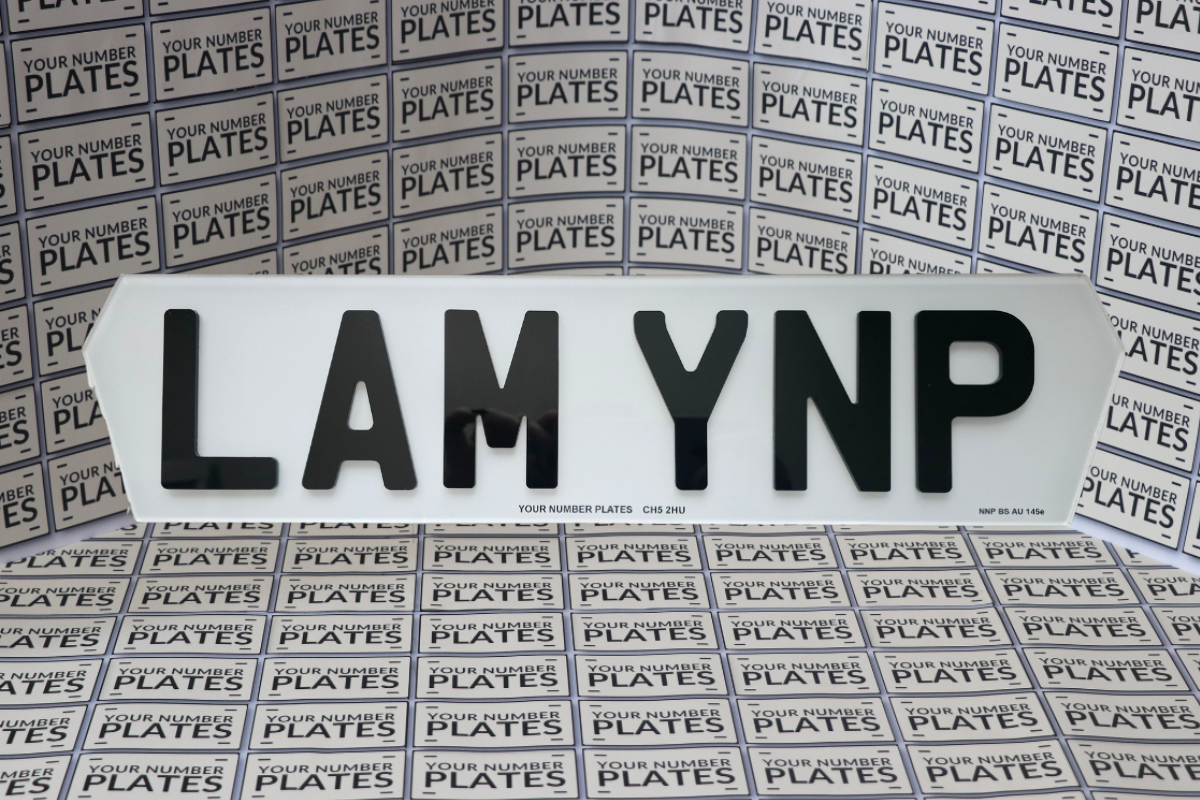 Lambo Style Number Plates