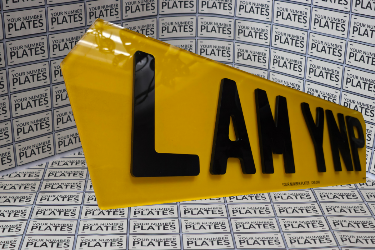 Lambo Style Number Plates