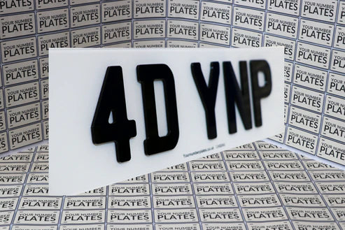 4D Acrylic Number Plates