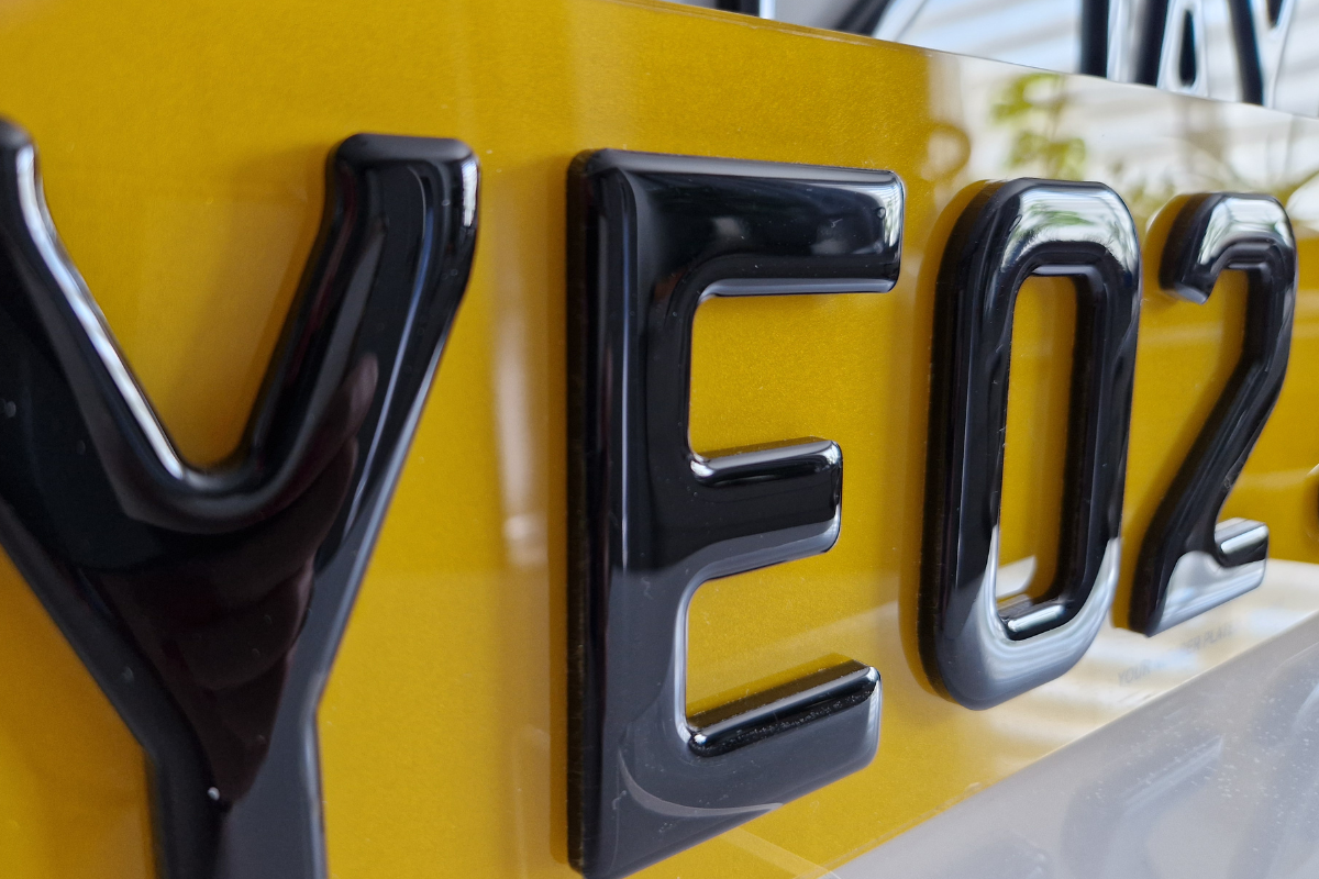 4D Gel Number Plates