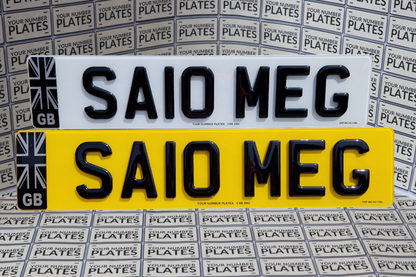 4D Gel Number Plates