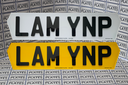 Lambo Style Number Plates