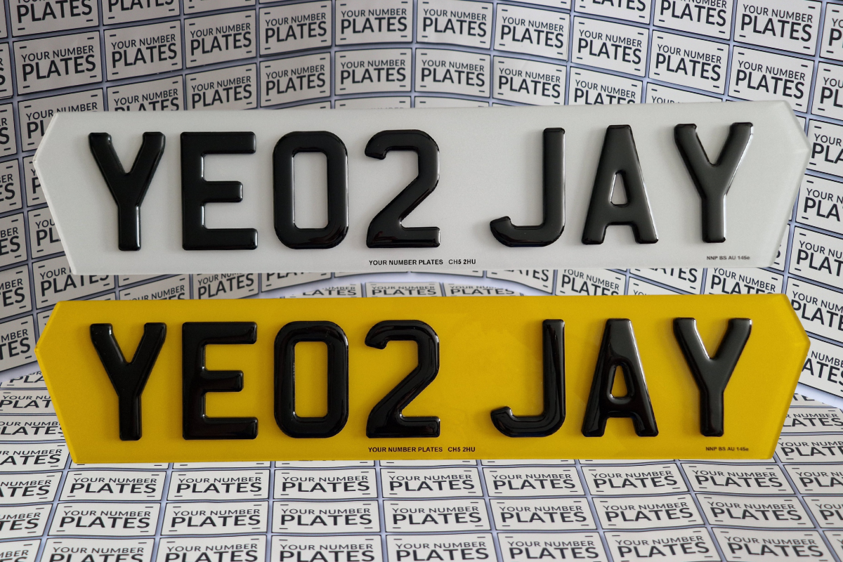 Lambo Style Number Plates