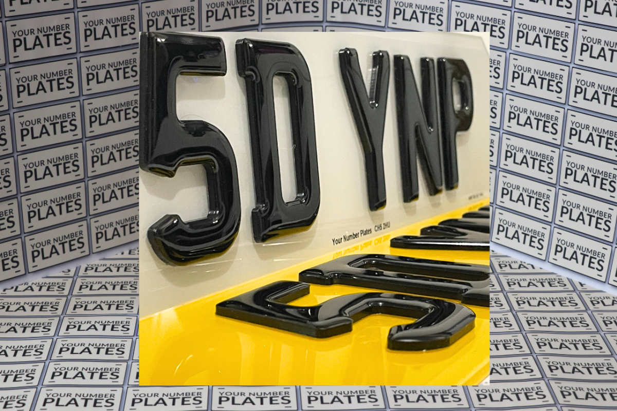 4D Gel Number Plates
