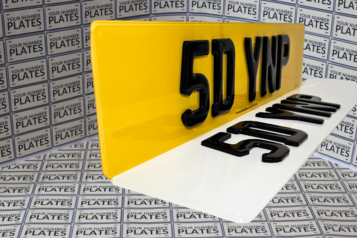 4D Gel Number Plates