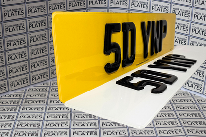 4D Gel Number Plates