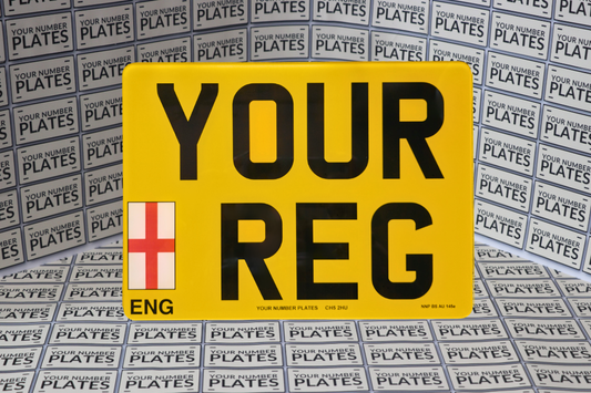 11x8 Square Rear Number Plate 284x210mm