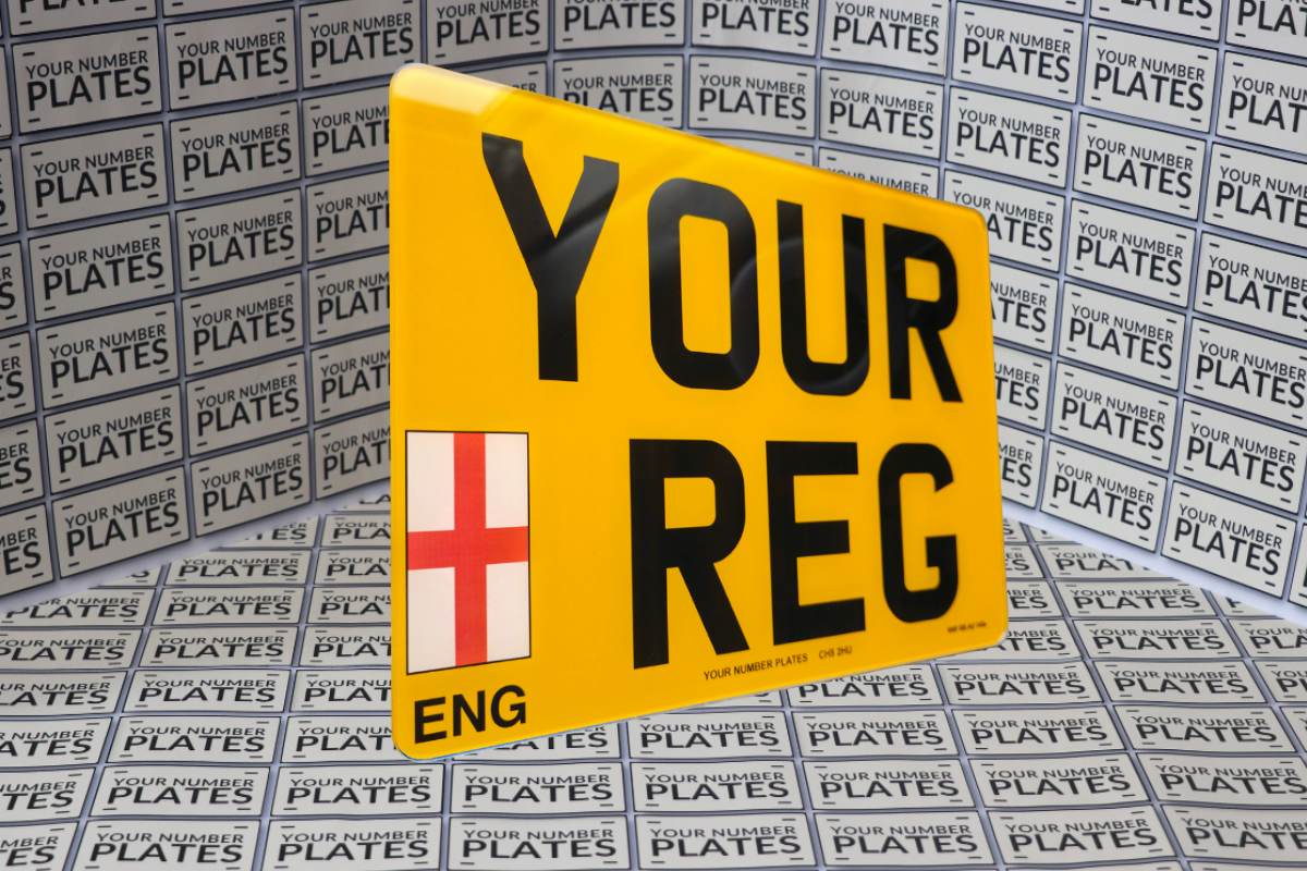 11x8 Square Rear Number Plate 284x210mm