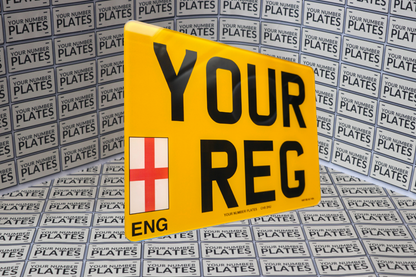 11x8 Square Rear Number Plate 284x210mm