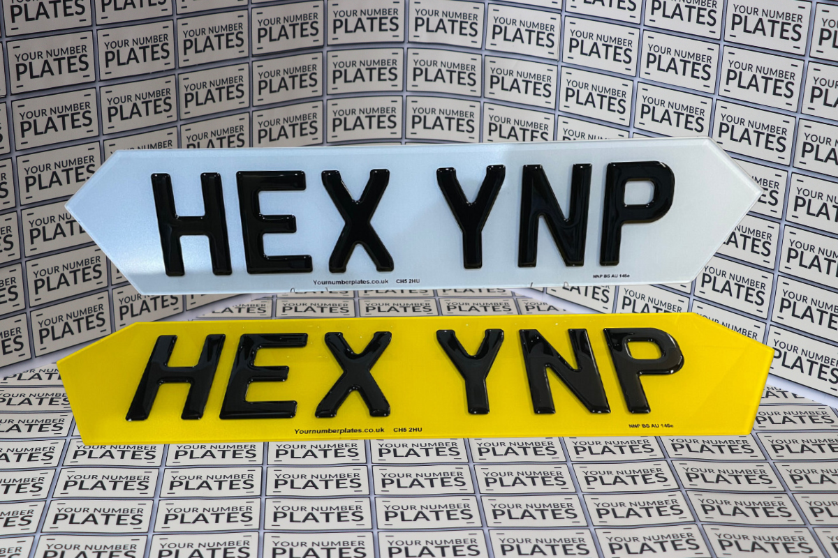 Hex Style Number Plates