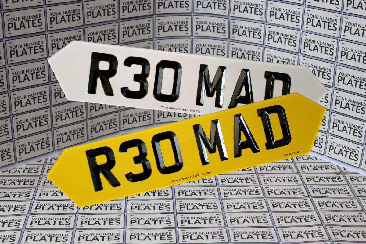 Hex Style Number Plates