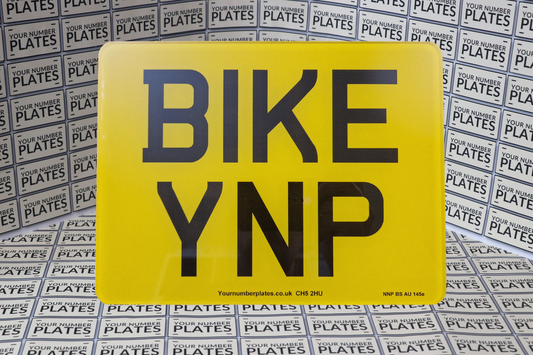 Motorbike Replacement Number Plate