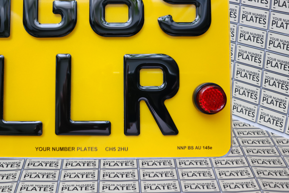 Motorbike Replacement Number Plate