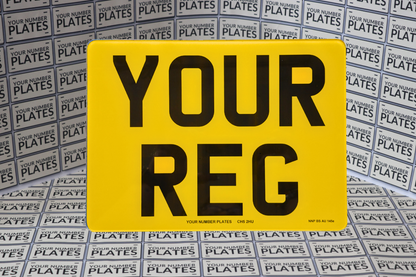 11x8 Square Rear Number Plate 284x210mm