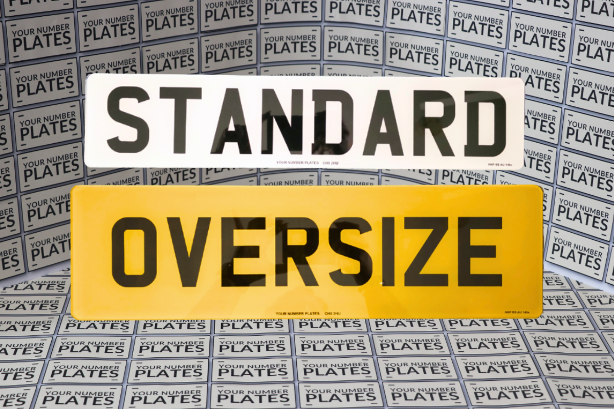 Oversized Number Plates