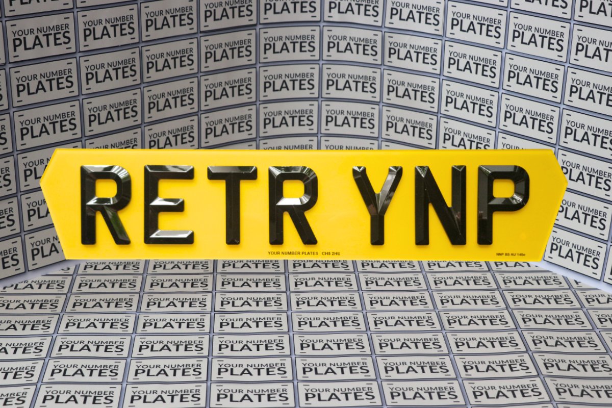 Lambo Style Number Plates