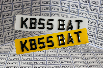 front and rear 3d retro plates set uk road legal