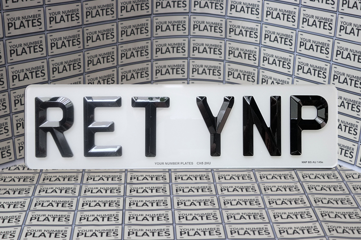 3D Retro Number Plates