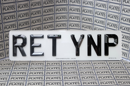 3D Retro Number Plates