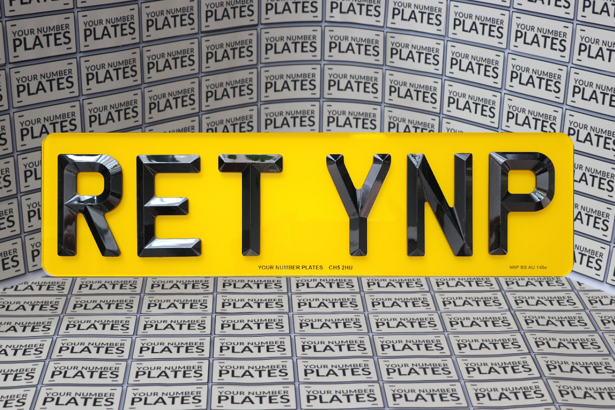 3D Retro Number Plates