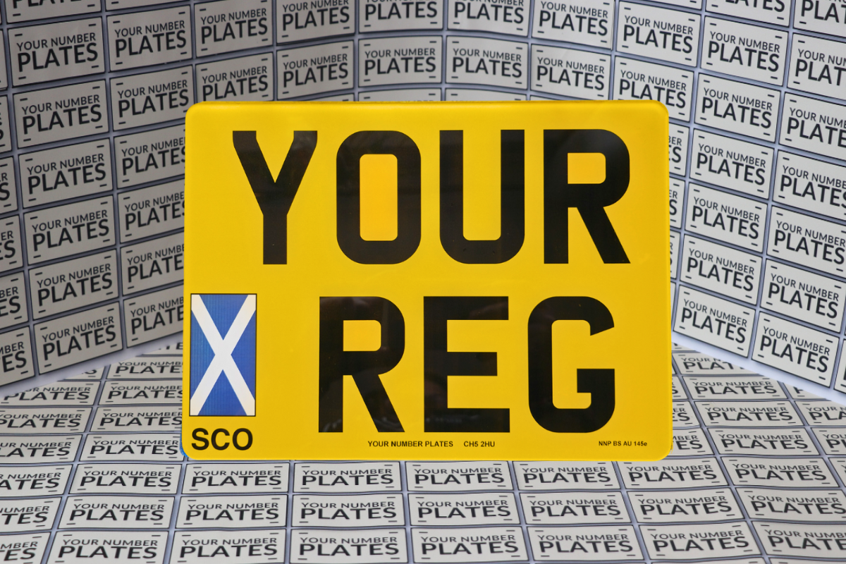 11x8 Square Rear Number Plate 284x210mm