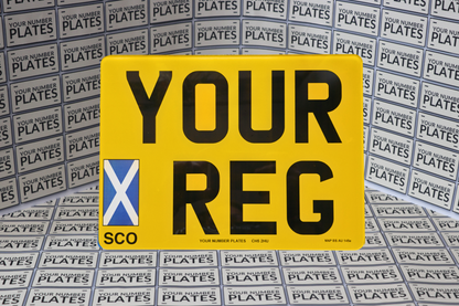 11x8 Square Rear Number Plate 284x210mm