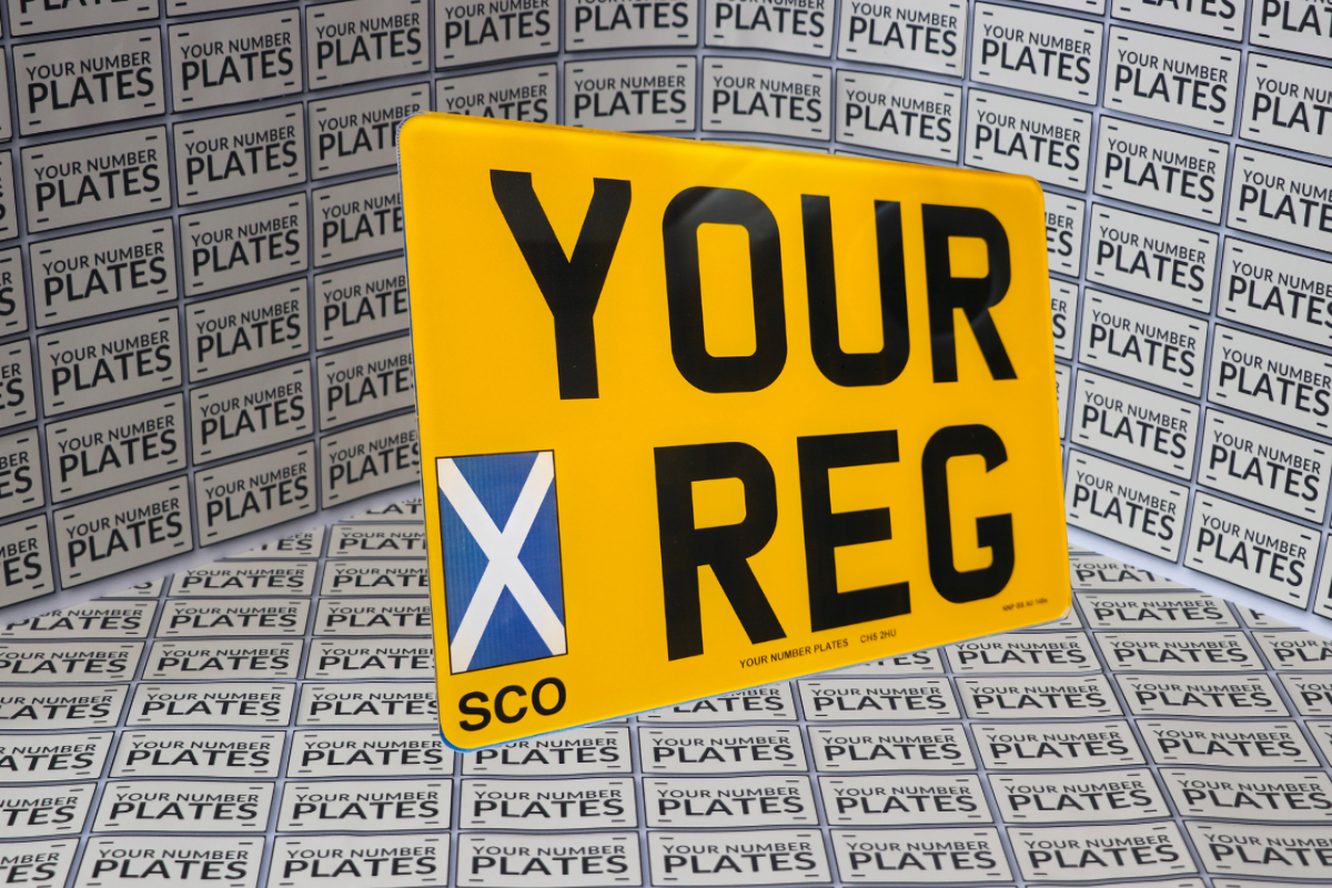 11x8 Square Rear Number Plate 284x210mm