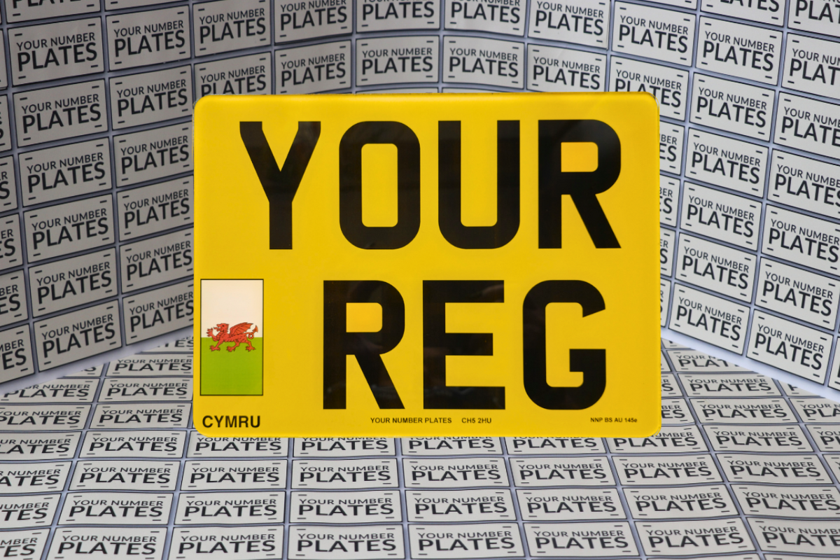 11x8 Square Rear Number Plate 284x210mm