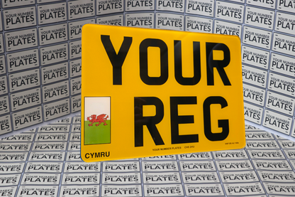 11x8 Square Rear Number Plate 284x210mm